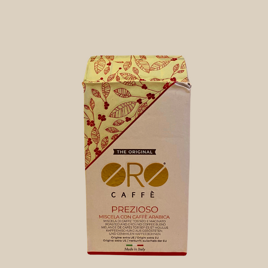 Oro Caffè PREZIOSO 250g gemahlen - für deine Bialetto oder French Press Espresso furore