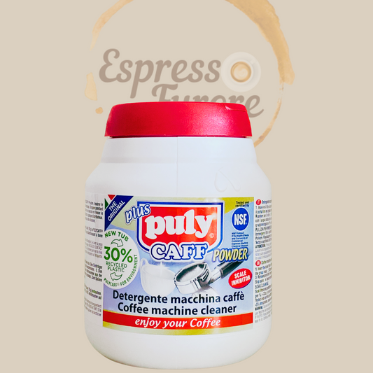 Puly Caff Plus NSF Powder Kaffeefettreiniger, Reinigungspulver für Kaffeemaschinen 370g Espresso Furore