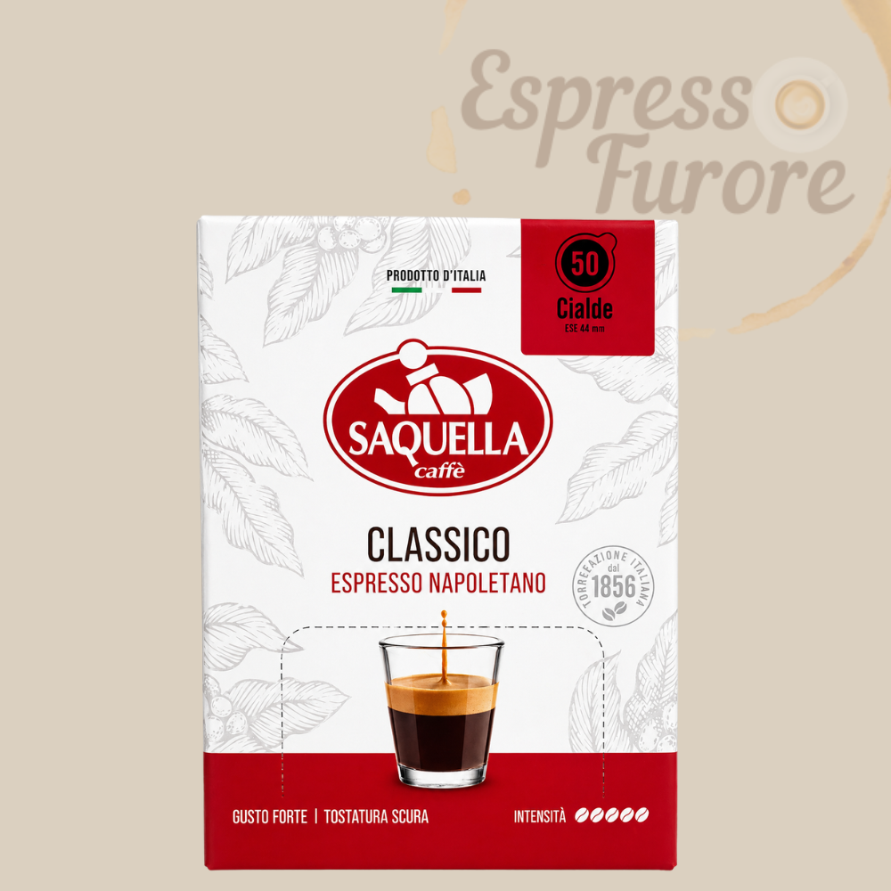 Saquella Napoletano E.S.E. Kaffeepads, Espressopads 50 Pads 375g Espresso Furore