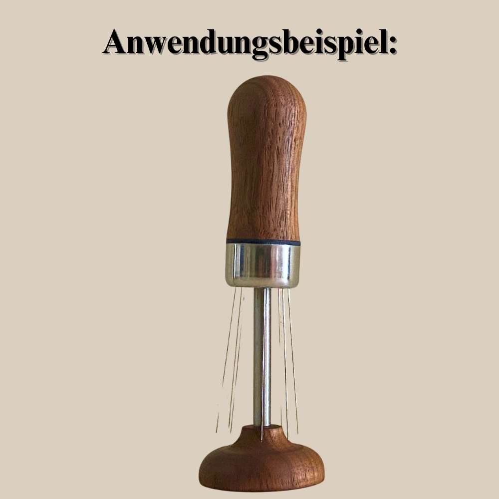 Wiedemann Manufaktur WDT Stand aus edlem Nussbaum Anwendungsbeispiel Espresso Furore