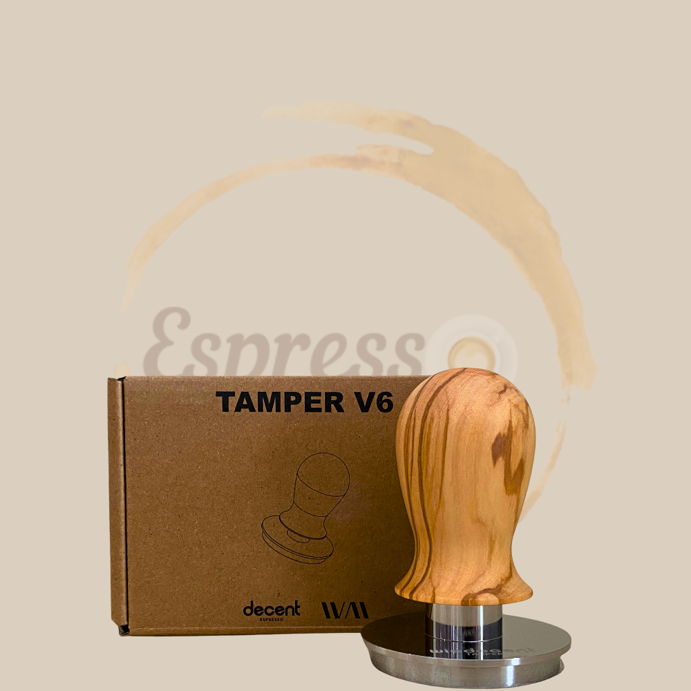 Wiedemann Manufaktur Wiedecent Tamper Olivenholzgriff  - V6 Präzisionstamper Espresso Furore
