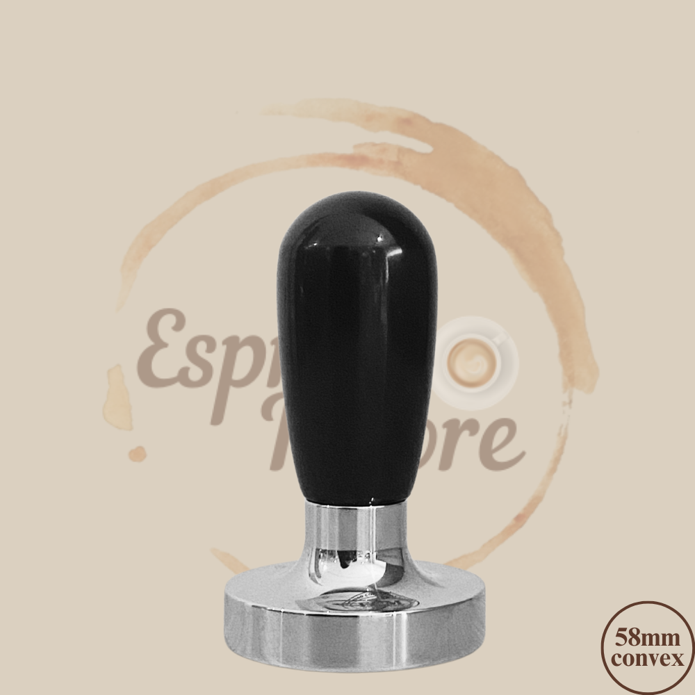 ECM Tamper 58 mm convex schwarz - Hergestellt in feinster Handarbeit Espresso Furore