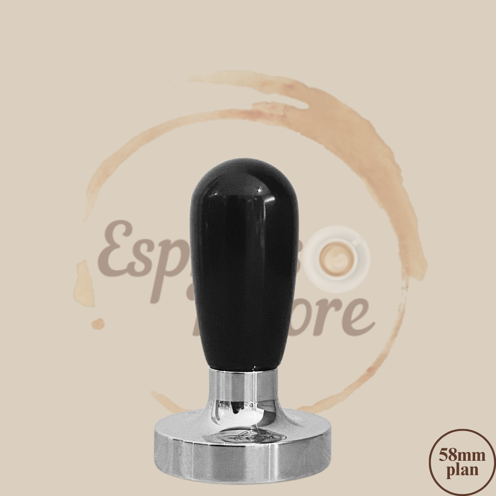 ECM Tamper 58 mm plan schwarz - Hergestellt in feinster Handarbeit Espresso Furore