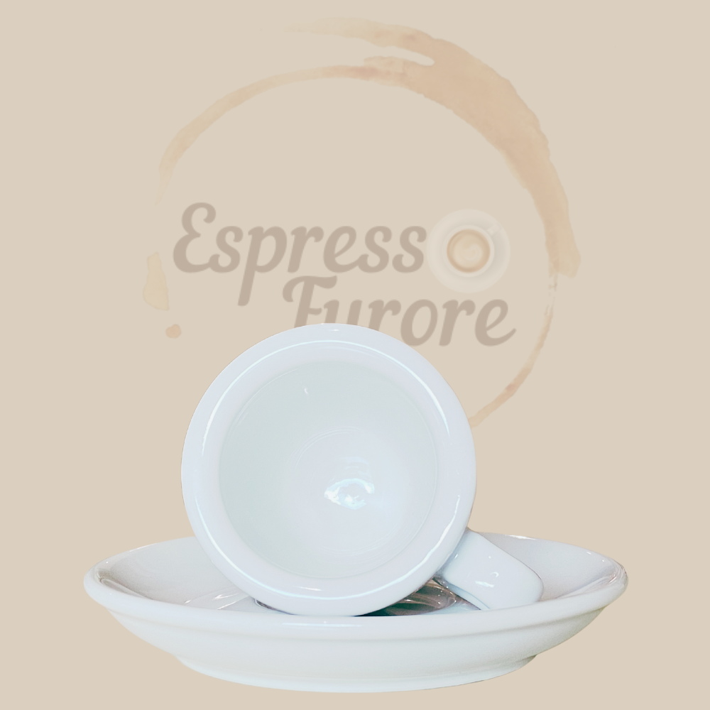 Nuova Point Palermo Caffè Espressotasse weiß 56ml - 6 Tassen innen Espresso Furore