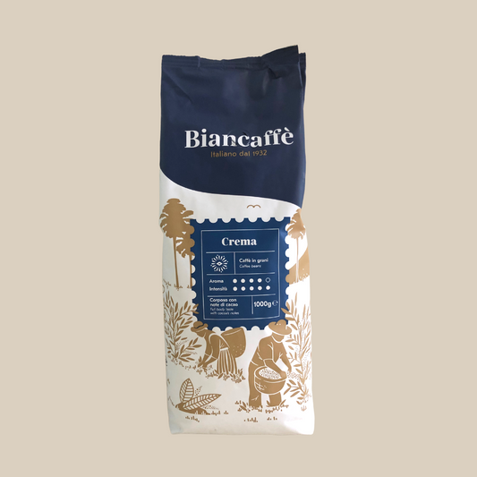 Biancaffe Espressobar Crema Espresso Furore Aromen von Karamell und Kakao