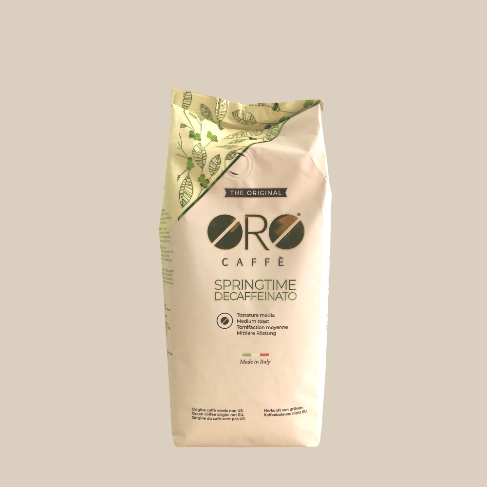 Oro Caffe SPRINGTIME ohne Koffein ganze Bohnen